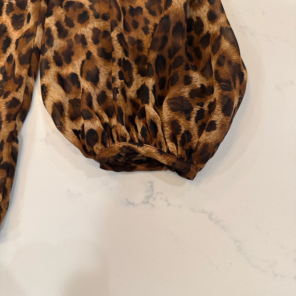 Leopard Print Blouse - image 4